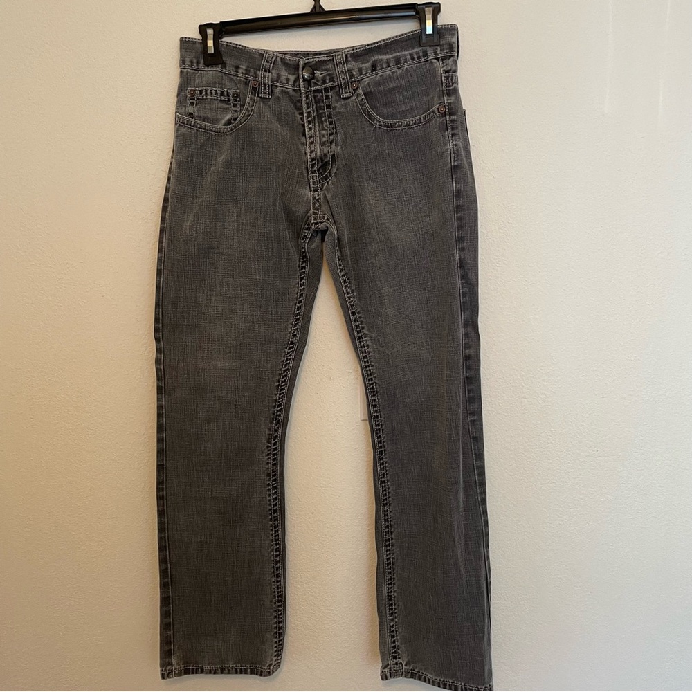 Antique Rivet Men’s Blue Jeans 31x32 Cotton‎ Light Wash